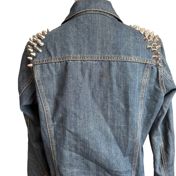Forever 21 Studded Button Down Denim Jacket All Size - Picture 17 of 17
